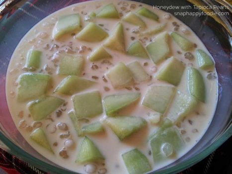Yummy Experiment #2: Honeydew with Tapioca Pearls
