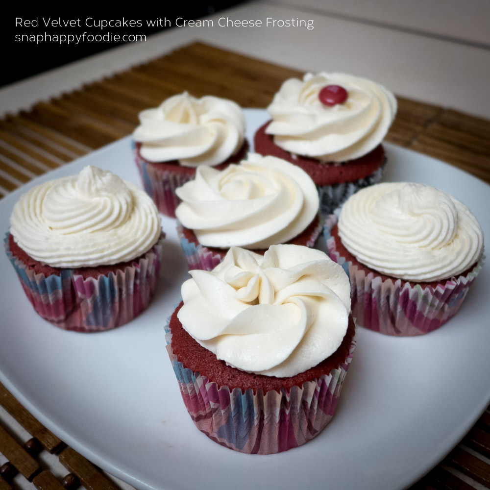 Red Velvet Cupcakes with Cream Cheese Frosting