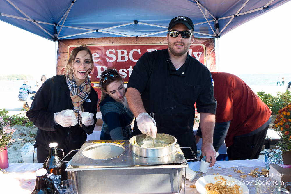 Chowdafest #26. Southport Brewing Co. served Spinach, Artichoke and Chicken Chowder.