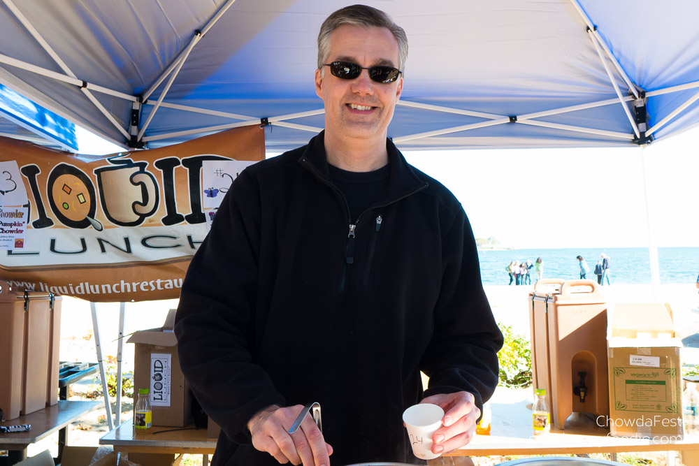 Chowdafest #24. Liquid Lunch served Farmhouse Manhattan Clam Chowder.