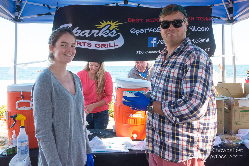 Chowdafest #20. Sparks Sports Grill served New England Clam Chowder.