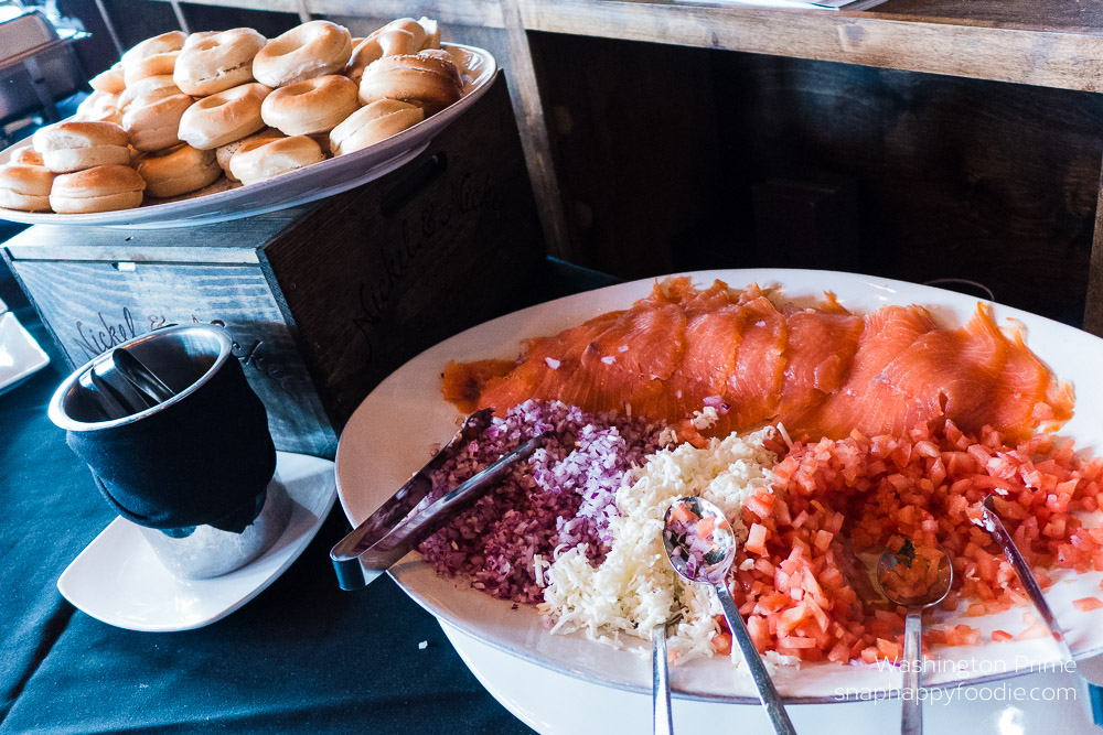 Bagels and smoked salmon