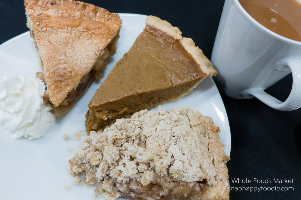 Three pies, one dinner. Apple, pumpkin and apple crumb pies.