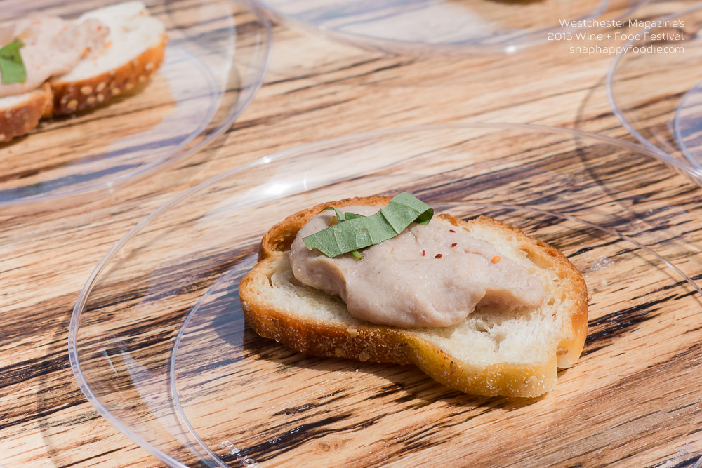 L'Inizio's mortadella mousse with caramelized onion