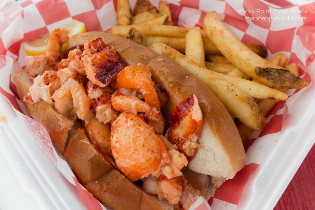 Rocky Point Amazing Lobster Roll sauteed in real Cabot butter