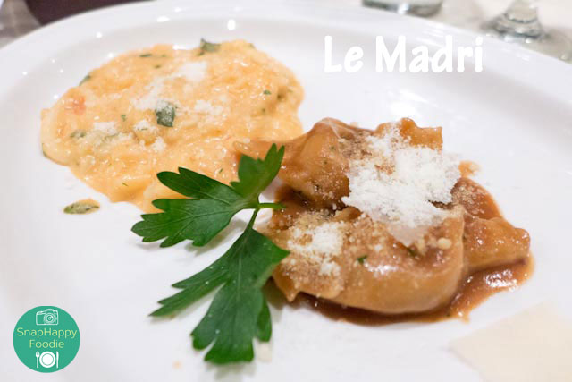 Short Rib Ravioli and Seafood Risotto from Le Madri, Bethel CT Short Rib Ravioli and Seafood Risotto from Le Madri, Bethel CT