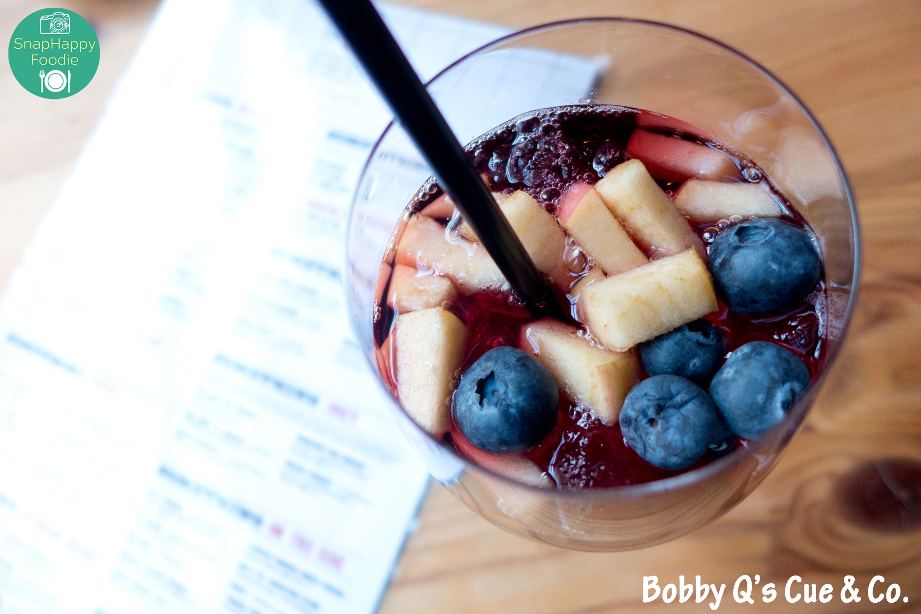 Red, White and Blue Sangria from Bobby Q’s Cue & Co. South Norwalk, CT