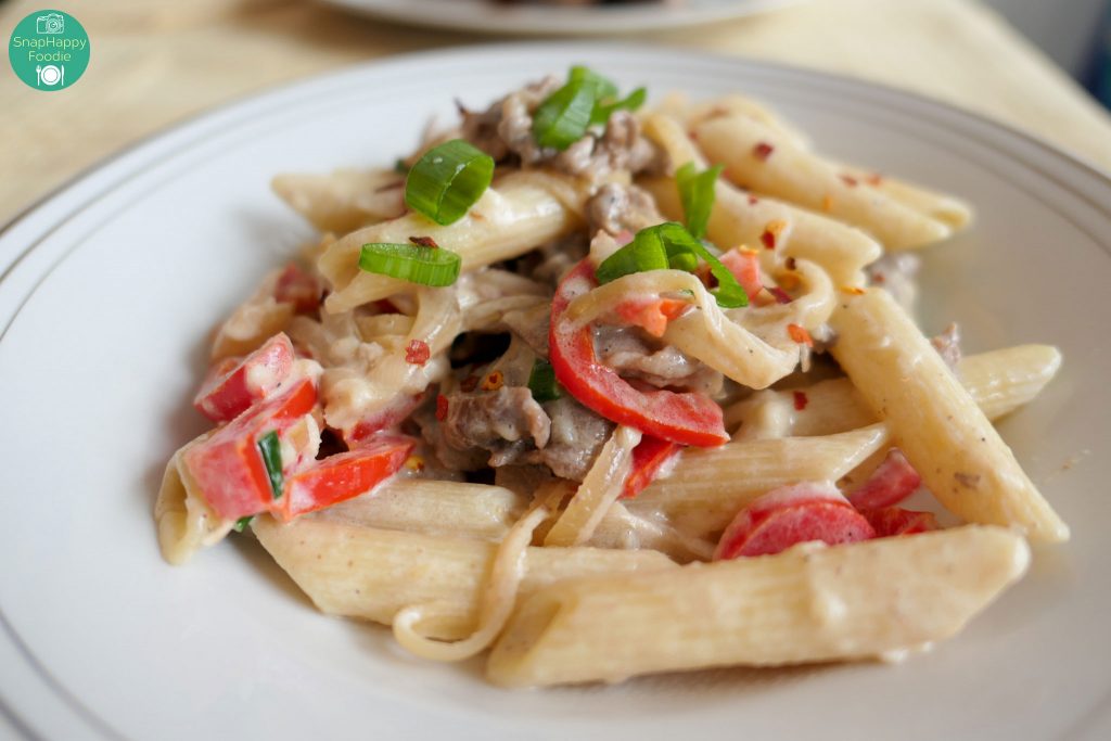 Home Chef Creamy Parmesan Steak Penne