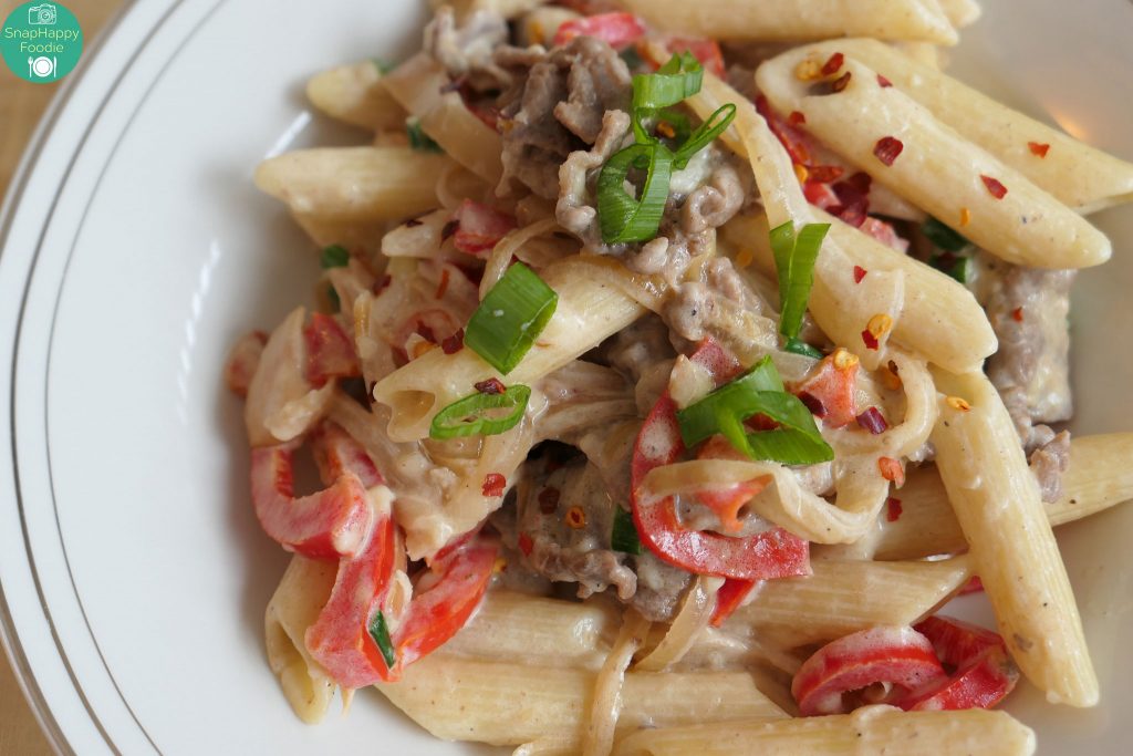 Home Chef Creamy Parmesan Steak Penne