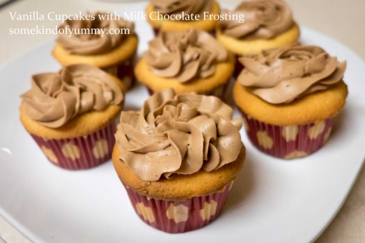 Yummy Experiment #8: Vanilla Cupcakes with Milk Chocolate Frosting