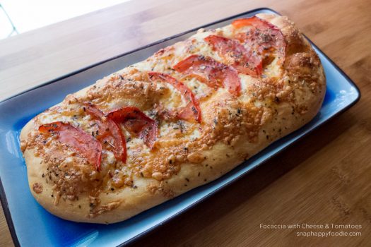 Yummy Experiment #30: Focaccia with Cheese and Tomatoes