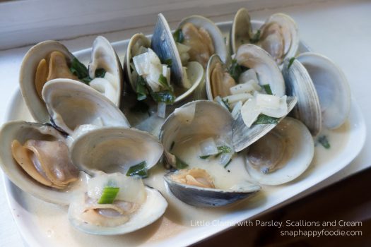 Yummy Experiment #32: Little Clams with Parsley, Scallions and Cream